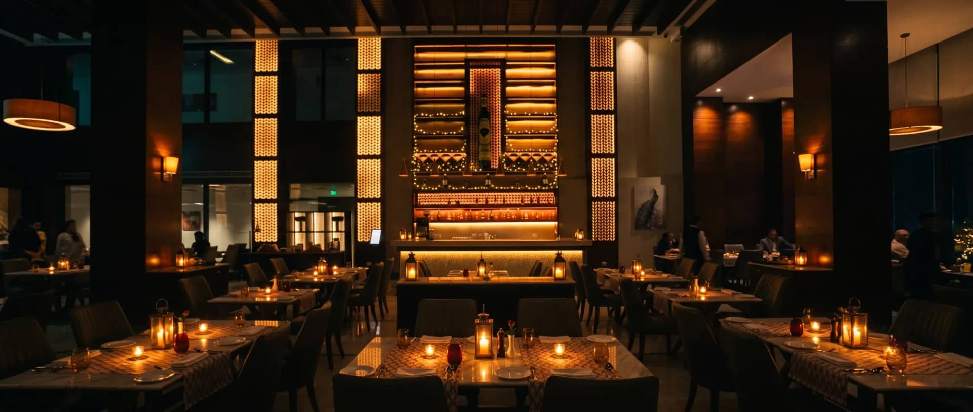 The dining room at Thyme, multi-cuisine restaurant at The Umrao