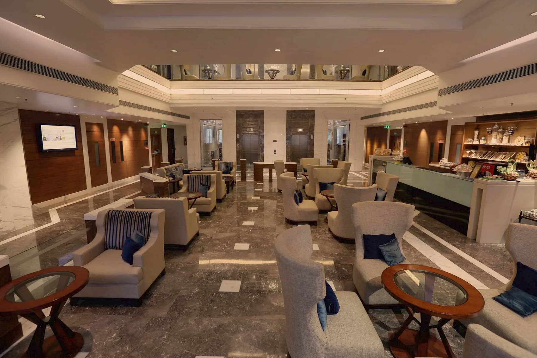 The Tea-Coffee Lounge beside Waffle in the lobby