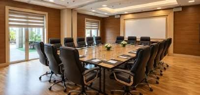 Resolute boardroom with natural light